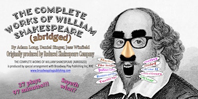 Imagem principal do evento GTC Theatre presents The Complete Works of William Shakespeare (abridged)