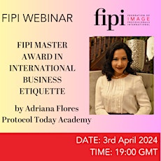 Hauptbild für FIPI Master Award In Interationa Business Etiquette