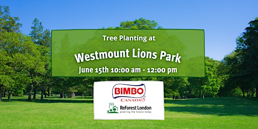 Bimbo Canada Tree Planting at Westmount Lions Park  primärbild