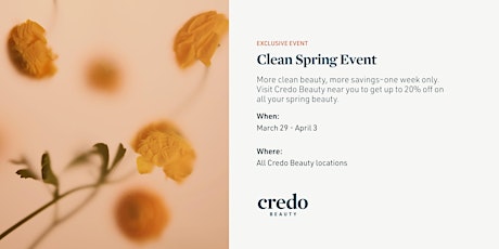 Clean Spring Event