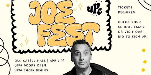 UPC Presents... Joe Fest! primary image