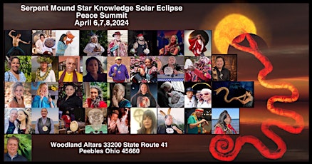 Serpent Mound Star Knowledge New Moon, Solar Eclipse Spring Peace Summit