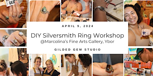 Primaire afbeelding van GILDED Gem Studio - DIY Silversmith Ring Making Workshop