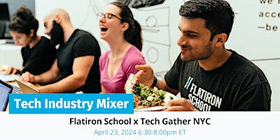 Primaire afbeelding van Flatiron School x Tech Gather NYC: Tech Industry Mixer