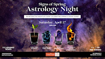 Imagem principal do evento Signs of Spring: Astrology Night at the Rooftop