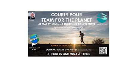 COURIR POUR TEAM FOR THE PLANET / PHILIPPE MOREAU  ULTRA-RUNNER FRANCAIS