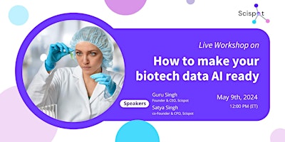 Hauptbild für Live Workshop: How to make your biotech data AI ready