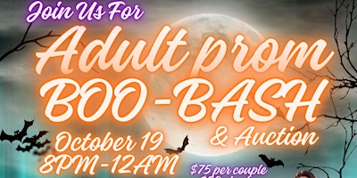 Imagem principal do evento Adult Prom- Boo Bash - collecting for Toys For Tots