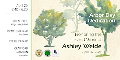 Arbor Day Dedication To Ashley Welde primary image