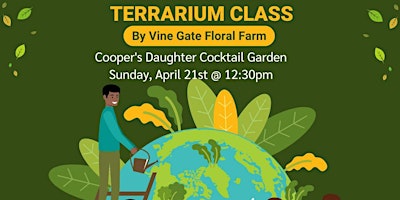 Primaire afbeelding van Earth Month Terrarium and Sip Class