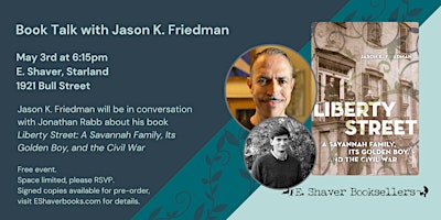 Hauptbild für Book Talk with Jason K. Friedman