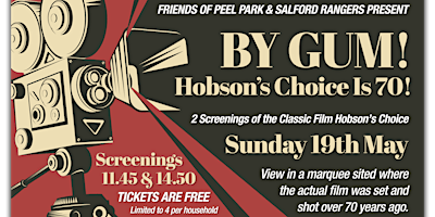 2.50 pm  screening  additional seats  By Gum ! Hobsons Choice is 70 primary image