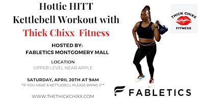 Imagem principal do evento Hottie HITT Kettlebell Workout with Thick Chixx Fitness at Fabletics