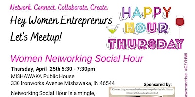 Women Entrepreneurs Let's Meetup for a Networking Social Hour primary image