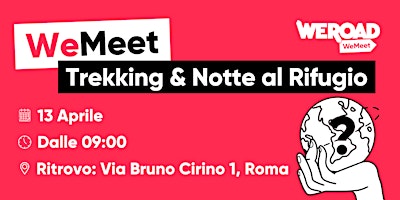 WeMeet | Trekking & Notte al Rifugio primary image