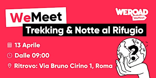 WeMeet | Trekking & Notte al Rifugio primary image