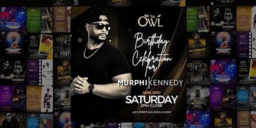 Saturdays at the Owl with DJ Murphi Kennedy primary image