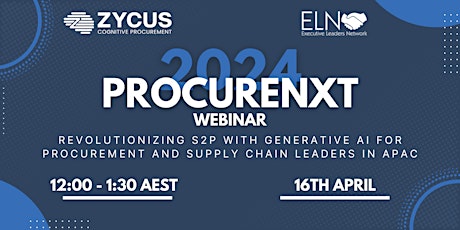 ProcureNxt Webinar APAC