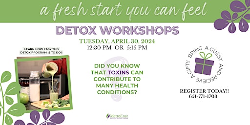 DETOX WORKSHOPS primary image