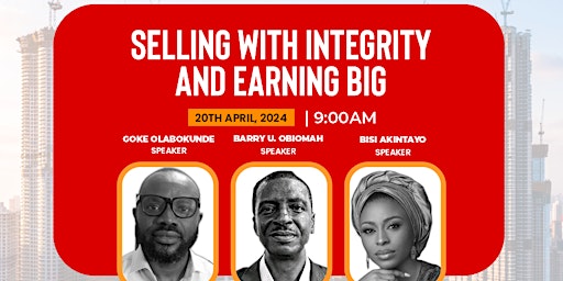 Imagen principal de SELLING WITH INTEGRITY AND EARNING BIG !!!