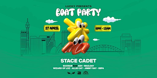 Imagem principal do evento Lucky Presents | Open Air Boat Party ft STACE CADET