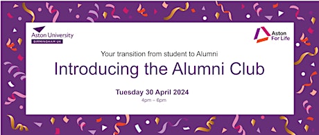 Your Transition From Student to Alumni: Introducing the Alumni Club primary image