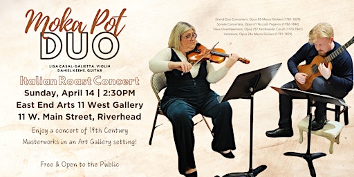 Imagem principal do evento Art Gallery Strings Concert by Moka Pot Duo