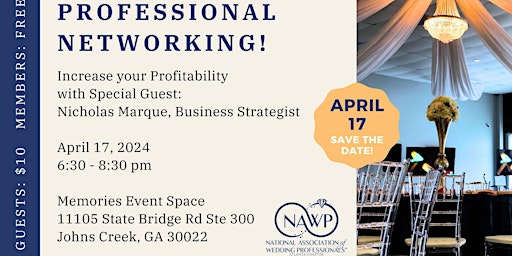 Primaire afbeelding van April  NAWP Networking Event