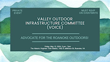 Primaire afbeelding van Advocate for Roanoke Valley outdoor spaces & recreation!