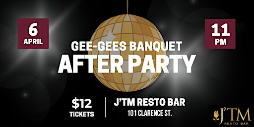 Imagem principal do evento Gee-Gees Banquet After Party