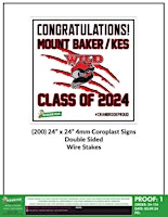 Imagen principal de MBSS Grad 2024 Yard Sign