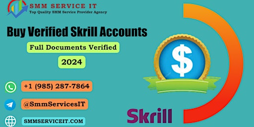 Imagem principal do evento 5 Best Place To Buy Verified Skrill Accounts In 2024