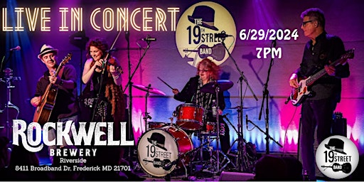 The 19th Street Band at Rockwell Brewery  primärbild