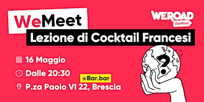 WeMeet | Lezione di Cocktail Francesi  primärbild