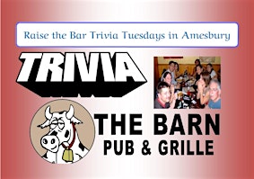 Raise the Bar Trivia Tuesday Nights at the Barn in Amesbury primary image