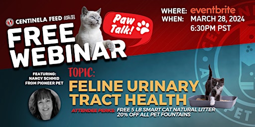 Image principale de Feline Urinary Tract Health | Paw Talk Educational Webinar