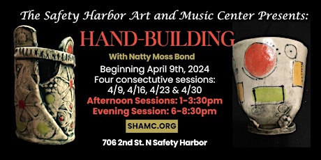 Clay Hand-Building  Class with Natty Moss Bond - AFTERNOON