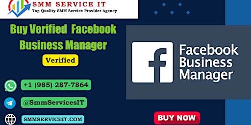 Imagem principal do evento 3 Best Sites to Buy Verified Facebook Business Manager