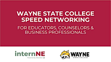 Primaire afbeelding van Wayne State College Speed Networking for Educators & Business Professionals