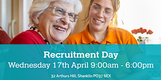 Hartford Care - Recruitment Day -  Isle of Wight primary image
