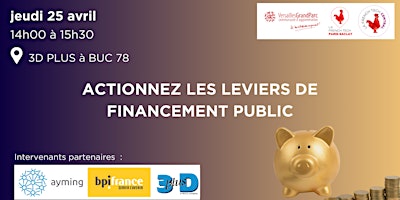 Imagem principal do evento Actionnez les leviers de Financement public!