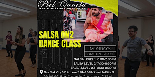 Imagen principal de Salsa On2 Dance Class, Level 1 Beginner
