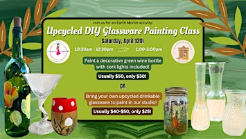 Upcycled DIY Glassware Painting Class primary image