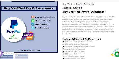 Re: Buy Verified Paypal Accounts - with Documents.