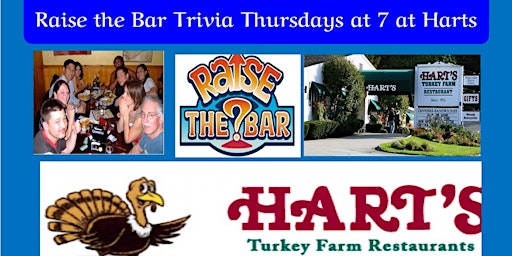 Imagem principal do evento Raise the Bar Trivia Thursday Nights at Hart's Turkey Farm in Meredith NH