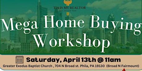 IN PERSON First Time Homebuyer Workshop - Saturday April 13th