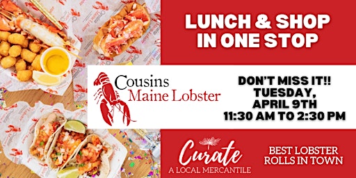 Cousins Maine Lobster Truck @ Curate Mercantile primary image