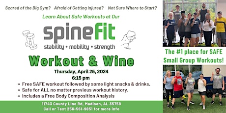 Free Safe Workout at SpineFit - Space is Limited