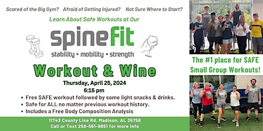 Free Safe Workout at SpineFit - Space is Limited primary image