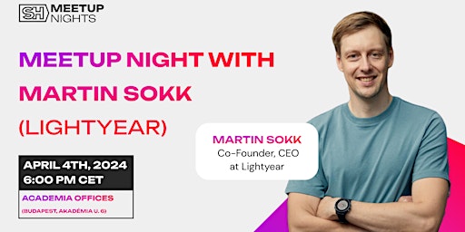 Fireside Chat with Martin Sokk (Lightyear) primary image